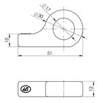 Gegenstuck zum Spannschloss SPP Z-12A