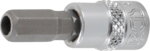 Bit-Einsatz-Satz Antrieb Innenvierkant 6,3 mm (1/4) Innensechskant mit Bohrung 2 - 7 mm 8-tlg