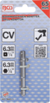 Adapter fur Bohrmaschinen Antrieb Außensechskant 6,3 mm (1/4) / Abtrieb Außenvierkant 6,3 mm (1/4)