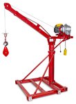 Mobilkran 500 kg mit 230-Volt-Elektrowinde