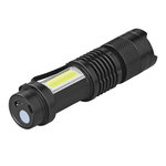 Taschenlampe Mini 2xCOB LED mit Fokussierungsfunktion, wiederaufladbar