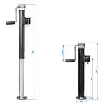 Stutzbein  ausziehbar  Heavy Duty SH57 5000