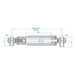 Stoßdampfer 900-1300kg CC=250-380 Set von 2 Stuck