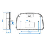 Rucklicht 6 Funktionen 240x150mm LED links