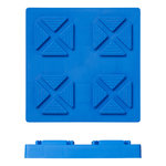 Stapelbare Grundplatten 21x21x3 3cm - Set mit 4 Stuck