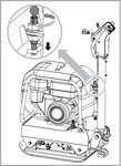 Vibrationsplatte 30 kn mit 9,0 PS