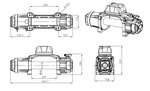 Elektrische Winde 5433kg 12V mit synthetischem Kabel