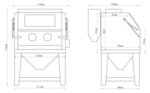 Sandstrahl-Stand 990 l