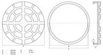 Bgs technic Rubberschijf  voor hefplatforms  dia 130 mm