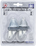 Lenk- und Bockrollen-Satz 40 mm, 4-tlg.
