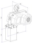 Elektrokettenzug 150kg 6 Meter 230V