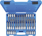 Bit-Einsatz-Satz 12,5 mm (1/2) TP-Profil (für Torx Plus) mit Bohrung TP20 - TP70 32-tlg