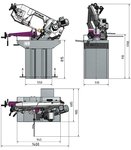 Sagemaschine mit Frequenzumrichter 225 mm Durchmesser