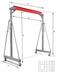 Mobiler Portalkran 1 Tonne