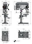 Tischbohrmaschine, Durchmesser 25 mm