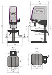 Tischbohrmaschine vario Durchmesser 16 mm 1x230V