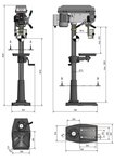 Säulenbohrmaschine Durchmesser 25 mm 3x400V