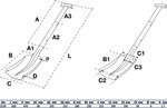 Aluminium-Schneeschaufel mit steckbarem Schnellverschluss-Stiel