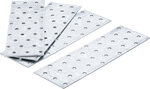 Stahl-Lochplatten-Satz 200 x 60 x 2 mm 4-tlg