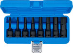 8-teiliges Impact Bit Socket Set, int. verhexen. 5-19 mm, 1/2