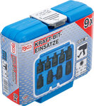 Kraft-Bit-Einsatz-Satz Antrieb Innenvierkant 12,5 mm (1/2) Innensechskant 5 - 19 mm 9-tlg