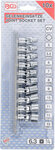 Gelenk-Steckschlüssel-Satz Antrieb Innenvierkant 6,3 mm (1/4) SW 5 - 13 mm 10-tlg