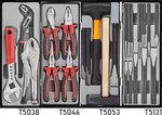 Schwarzer Werkzeugwagen mit 8 Schubladen und 258-teiligen Werkzeugen