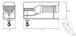 Elektroseilwinde 230V 0,1 Tonnen mit 14 Meter Hubhohe, einstufig