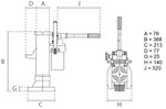 Hydraulischer Maschinenheber 5 Tonnen