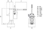 Hydraulischer Maschinenheber 10 Tonnen