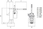 Hydraulischer Maschinenheber 25 Tonnen