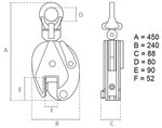 Universal-Plattenklemme 5 Tonnen