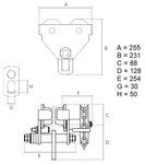 Hara Schiebewagen 1 Tonne