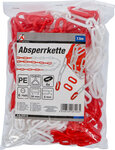 Absperrkette rot / weiß 4 Karabiner Kunststoff 7,5 m