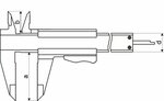 Messschieber mit Autolock 300mm