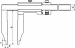 Klassischer Bremssattel aus Edelstahl Feineinstellung metrisch / Zoll 3000x200mm