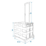 Transportwagen mit Klappkiste 25kg