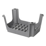 Tritthocker grau Kunststoff 42 5 x 27 5 x 23 cm