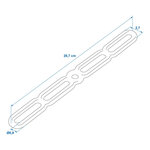 Spanngummi 5-Loch 285 x 30 mm