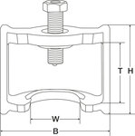 Bremsgestangesteller-Abzieher fur Haldex-Bremse 160 mm