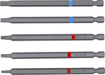 Bit-Satz Antrieb Außensechskant (1/4) Innensechskant, T-Profil (fur Torx) Lange 110 mm 5-tlg