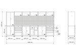 Schrankwand-System Kompakt Holz 6 Module