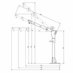 Mobilkran 300 kg mit Handwinde