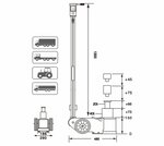 Hydropneumatischer Wagenheber 20 - 40 Tonnen