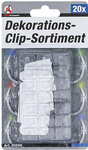 Dekorations-Clip-Sortiment transparent 20-tlg