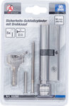 Sicherheits-Türzylinder mit Drehknauf 45/45 90 mm