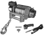 Winde 24V 8164kg 22m Stahlseil Funkfernbedienung