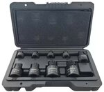 Stubby Impact Spline Bit Kappensatz M4 bis M18 Niedrigprofil 9-teilig