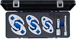 Hahnenfußschlussel-Satz Antrieb Innenvierkant 12,5mm (1/2) / 20mm (3/4) 8-tlg