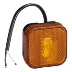 Seitenmarkierungsleuchte 12 24V orange 65 x 65 mm LED
